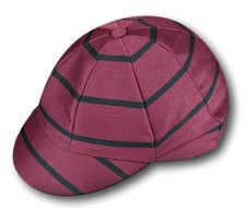 Maroon & Navy Blue Venetian Stripe Wool Worsted School Uniform / Rowing Cap