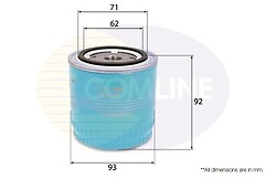 Oil filter supersedes - -, eof009