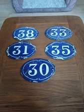 Five Vintage French Enamel