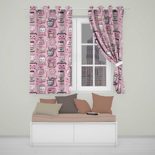 Blackout eyelet curtains cute - curtains,