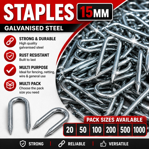15mm netting staples - netting,