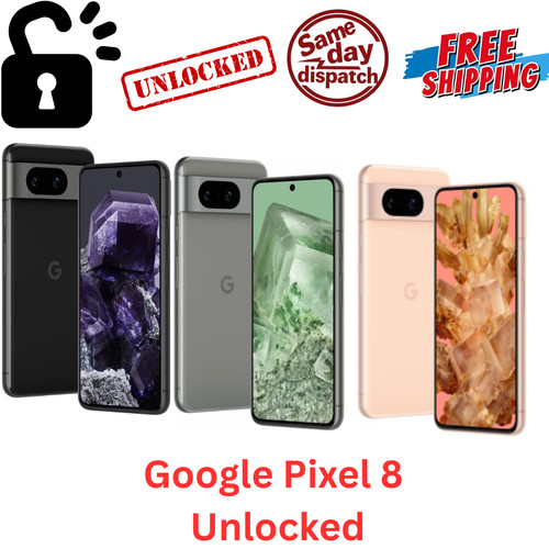 Google pixel black grey - 8, 5g