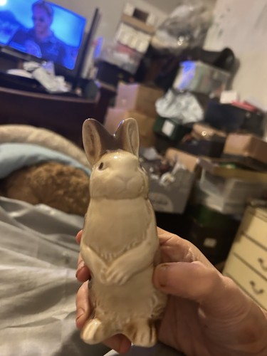 Poole pottery rabbit figurine - poole,