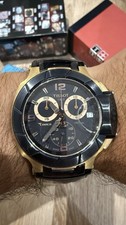 TISSOT T-RACE T048417A MENS WATCH CHRONOGRAPH ROSE GOLD PLATED SWISS QUARTZ.