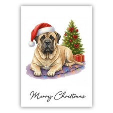 English Mastiff Christmas Dog Lovers Card From the Dog to Owner Mum Dad Groomer