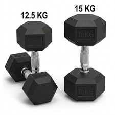 New hex dumbbells cast - hex, iron