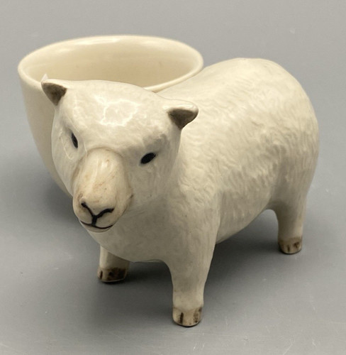 Quail ceramic sheep - sheep, egg