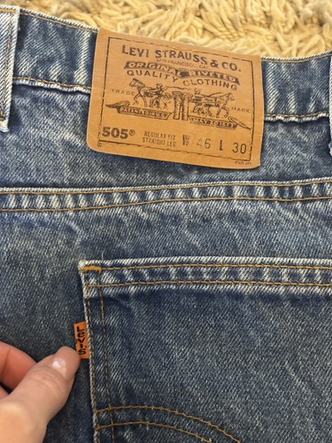 Vintage levi 505 orange - levi's, tab