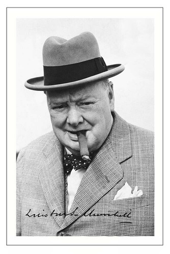 Winston churchill autograph - churchill,