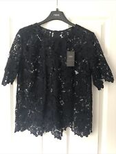 Next Navy Lace Top - Size 12 - BNWT £45