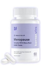 Bettervits Menopause Complex With Maca Root & Milk Thistle. 60 Capsules.