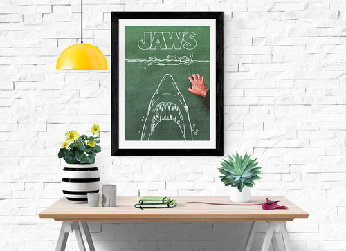 Jaws board scene quint - ,