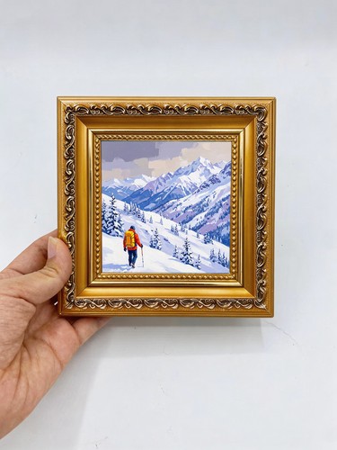 Winter mountain hiker snow - winter,