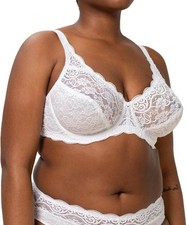 Triumph Women’s Amourette 300 W Bra 10166797 Wired Non Padded White 40DD