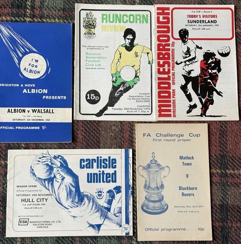 Five cup programmes - fa,