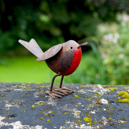 Garden robin ornament - robin,