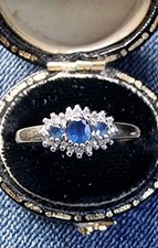 Sapphire And  Diamond Ring