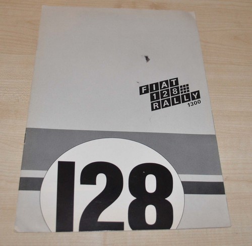 Fiat 128 rally brochure - rally,