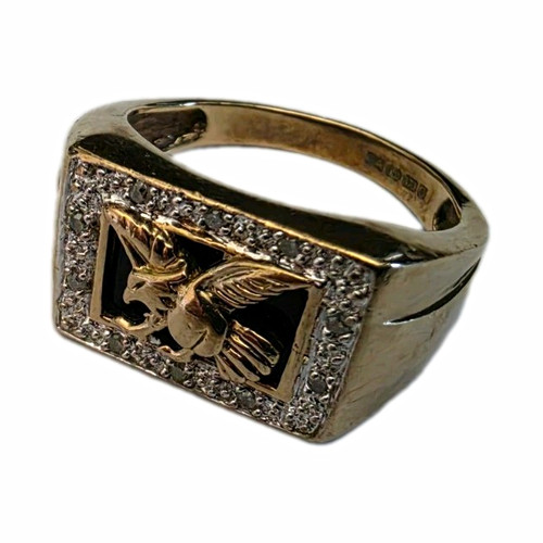 9ct gold hallmarked eagle - hallmarked,