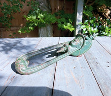 Authentic Antique Kenrick Cast Iron Door Knocker Hermes Victorian Lozenge 1864