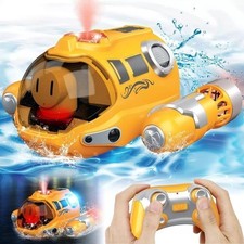 2.4GHz Remote Control Boat RC Spray Gasboat Swimming Pool Toy for Boys and Girls