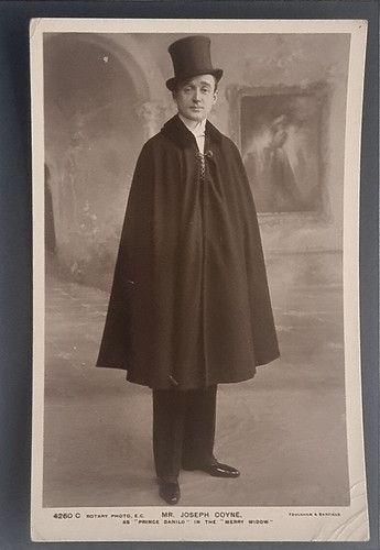 Edwardian actor postcard - postcard, 1907