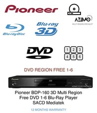 Pioneer BDP-160 3D WiFi DVD Multi Region 1-6 Blu-Ray Player SACD Ripping RR