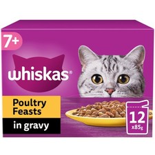 48 x 85g Whiskas 7+ Poultry