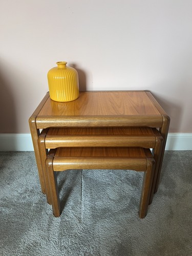 Danish mid century teak nest - danish, mid-century
