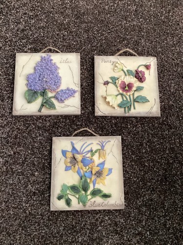 Hand painted 3d floral - 3, x