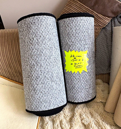 Grey berber stair carpet - berber,