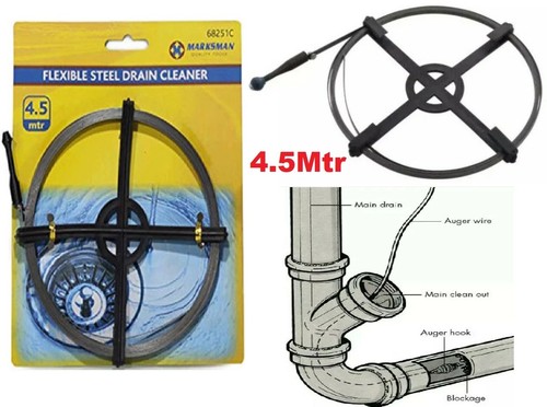 15ft drain cleaner - 4.5m, /15ft