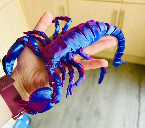 Large printed scorpion - large, 3d