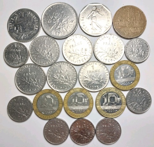 Mixed france franc coins - france,