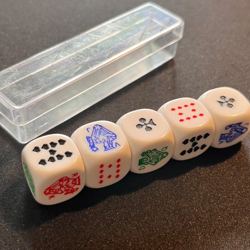 Poker dice set feature - poker,