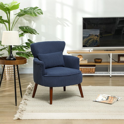 Upholstered armchair with - armchair,
