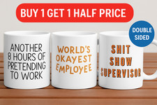 BUY 1 GET 1 HALF PRICE Funny Work Mugs | 11oz Sublimation Mug | Employee Gift