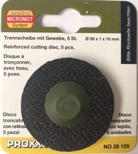 PROXXON Reinforced Cutting Disc for LWS 5Pcs 28155  From RDGTools