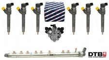 Injectors 6x + High Pressure Pump + Rail Pipe BMW 13537810702 0445010634 0445110595
