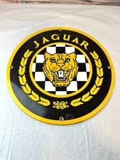 Jaguar Cars Round Porcelain