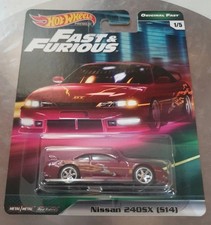 Hot Wheels Premium Fast and Furious NISSAN 240SX S14 Original Fast Letty