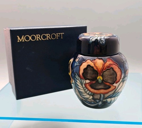 Moorcroft pansy ginger jar - pansy,