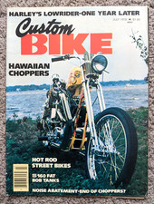 1978 JUL CUSTOM CHOPPER MOTORCYCLE MAGAZINE POSTER HARLEY TRIUMPH KAWASAKI HONDA
