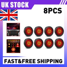 8x 12V/24V Led Rear Round
