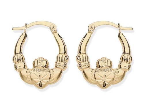 9ct gold silver claddagh - silver,