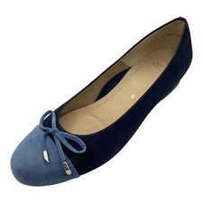 Ara Womens Ladies Blue Suede Low Heel Slip On Ballet Shoes Size UK 6 Used