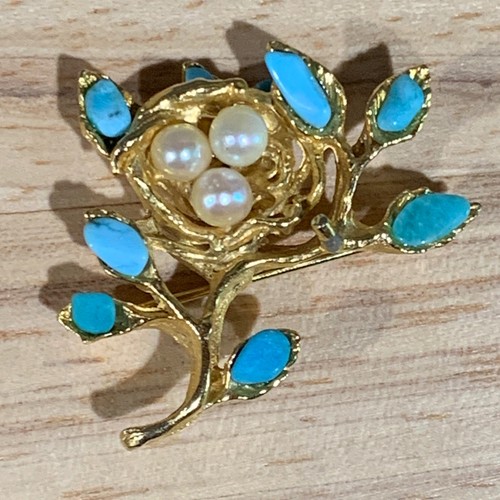 Vintage gold tone - gold, nest