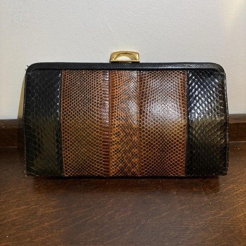 Vintage genuine snakeskin