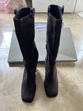 Jigsaw Knee High Brown Suede