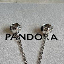 Pandora S925 ALE - Bow Pave CZ Safety Chain Moments Charm